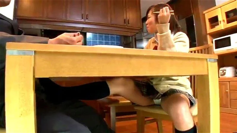 Stepfather Flirts With JK Under Table & JK Flirts Back!
